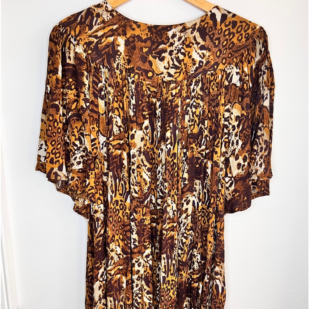 Go softly animal print patio dress size 1XL